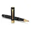 PARKER Duofold Fine Rollerball Pen Classic Black Gold Trim Black Ink