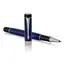 PARKER Duofold Fine Rollerball Pen Classic Blue and Black Chrome Trim Black Ink