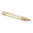 PARKER Duofold Medium Ballpoint Pen Classic Ivory Gold Trim Black Ink