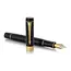 PARKER Duofold Medium Fountain Pen Classic Black Gold Trim