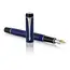PARKER Duofold Medium Fountain Pen Classic Blue and Black Chrome Trim