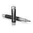 PARKER Duofold Prestige Fine Rollerball Pen Black Chevron Chrome Trim Black Ink