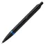 PARKER IM Ballpoint Pen Black with Vibrant Navy Blue Ring Black Trim