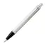 PARKER IM Medium Ballpoint Pen White Chrome Trim Blue Ink