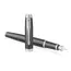 PARKER IM Medium Fountain Pen Black Lacquer Chrome Trim