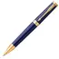 PARKER Ingenuity Medium Ballpoint Pen Dark Blue Gold Trim Black Ink