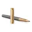 PARKER Ingenuity Pioneers Fine Rollerball Pen Grey Arrow Gold Trim Black Ink