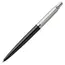 PARKER Jotter Premium Medium Ballpoint Pen Tower Grey Diagonal Chrome Trim Blue Ink