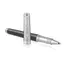 PARKER Premier Fine Rollerball Pen Custom Tartan Black and Metal Lacquer Chrome Trim Black Ink