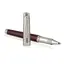 PARKER Premier Rollerball Pen Custom Crimson Red Silver Trim Black Ink