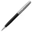 PARKER Sonnet Essential Medium Ballpoint Pen Black and Sandblasted Steel Chrome Trim Black Ink