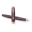 PARKER Sonnet Medium 18K Gold Nib Fountain Pen Chiselled Purple Matrix Rose Gold Trim