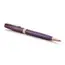 PARKER Sonnet Medium Ballpoint Pen Chiselled Purple Matrix Rose Gold Trim Black Ink