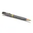 PARKER Sonnet Medium Ballpoint Pen Chiselled Sterling Silver Gold Trim Black Ink