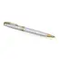 PARKER Sonnet Medium Ballpoint Pen Stainless Steel Gold Trim Black Ink