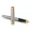 PARKER Sonnet Medium Fountain Pen Stainless Steel Gold Trim