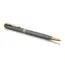PARKER Sonnet Slim Medium Ballpoint Pen Chiselled Silver Gold Trim Black Ink