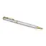 PARKER Sonnet Slim Medium Ballpoint Pen Stainless Steel Gold Trim Black Ink