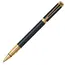 WATERMAN Perspective Rollerball Pen Black Gold Trim