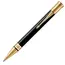 PARKER Duofold Medium Ballpoint Pen Classic Black Gold Trim Black Ink, 2 image