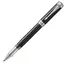 PARKER Duofold Prestige Fine Rollerball Pen Black Chevron Chrome Trim Black Ink, 2 image