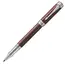 PARKER Duofold Prestige Fine Rollerball Pen Burgundy Chevron Chrome Trim Black Ink, 2 image