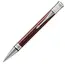 PARKER Duofold Prestige Medium Ballpoint Pen Burgundy Chevron Chrome Trim Black Ink, 2 image