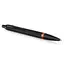 PARKER IM Ballpoint Pen Black with Vibrant Flame Orange Ring Black Trim, 2 image