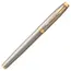 PARKER IM Premium Fine Rollerball Pen Warm Grey Gold Trim Black Ink, 3 image