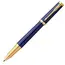 PARKER Ingenuity Fine Rollerball Pen Dark Blue Gold Trim Black Ink, 2 image