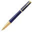 PARKER Ingenuity Medium Fountain Pen Dark Blue Gold Trim Black Ink, 2 image