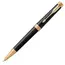 PARKER Premier Medium Ballpoint Pen Black Lacquer Gold Trim Black Ink, 2 image