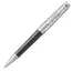 PARKER Premier Medium Ballpoint Pen Custom Tartan Black and Metal Lacquer Chrome Trim Black Ink, 2 image