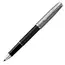 PARKER Sonnet Essential Fine Rollerball Pen Black and Sandblasted Steel Chrome Trim Black Ink, 2 image