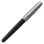 PARKER Sonnet Essential Medium Fountain Pen Black and Sandblasted Steel Chrome Trim, 3 image