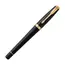 PARKER Urban Medium Rollerball Pen Muted Black Gold Trim Blue Ink, 3 image