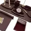 Office Set Dark Brown Luxury Leather 10 PCs KING STYLE, 2 image
