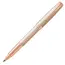 PARKER Sonnet Fine Rollerball Pen Chiselled Silver Rose Gold Trim Black Ink, 2 image