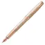 PARKER Sonnet Medium 18K Gold Nib Fountain Pen Chiselled Silver Rose Gold Trim, 2 image