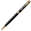 PARKER Sonnet Slim Medium Ballpoint Pen Black Lacquer Gold Trim Black Ink, 2 image