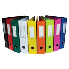 ملف افرنجي، ملف مستندات، 2 حلقة، ورق مقوى مضغوط ،70 مم، A4، الوان متنوعة