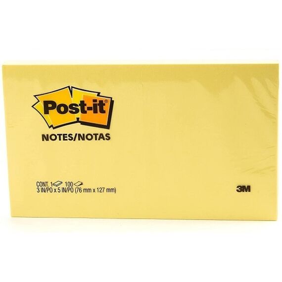 ورق لاصق للملاحظات ثري ام 6514 بوست-ات مقاس  (125x 75 مم) 12 حبة/ علبة