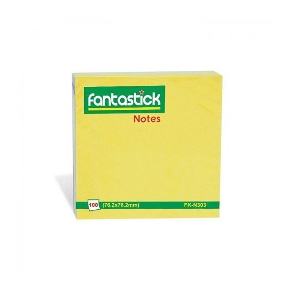 Sticky Note Fantastick (76.2x76.2mm) Yellow 12 PC/Pack