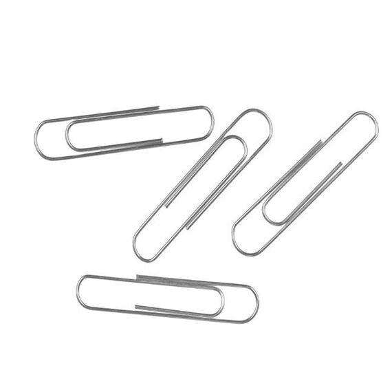 مشابك، مشبك ورق 236، 50 مم، مطلي نيكل، 100 حبة/ علبة