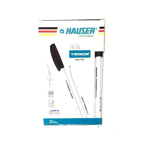 Pen, HAUSER, Ball Pen, 0.7mm, Black, 25 PC/Pack