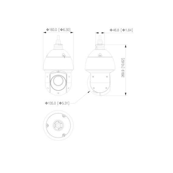 2MP Dahua PTZ Camera Outdoor IR100m 25x Optical Zoom