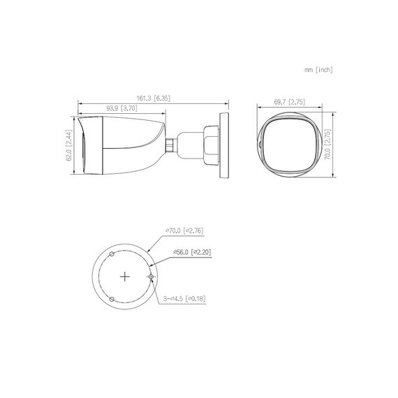 8MP Dahua HDCVI Camera Outdoor 4K IR30m FL3.6mm
