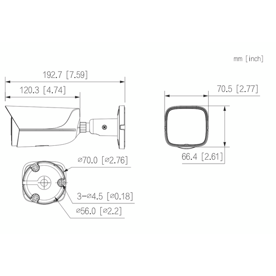 5MP Dahua Network Camera Outdoor IR40m FL3.6mm