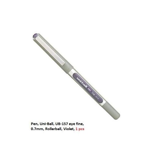 Pen, Uni-Ball, UB-157 eye fine, 0.7mm, Rollerball, Violet, 1 PC